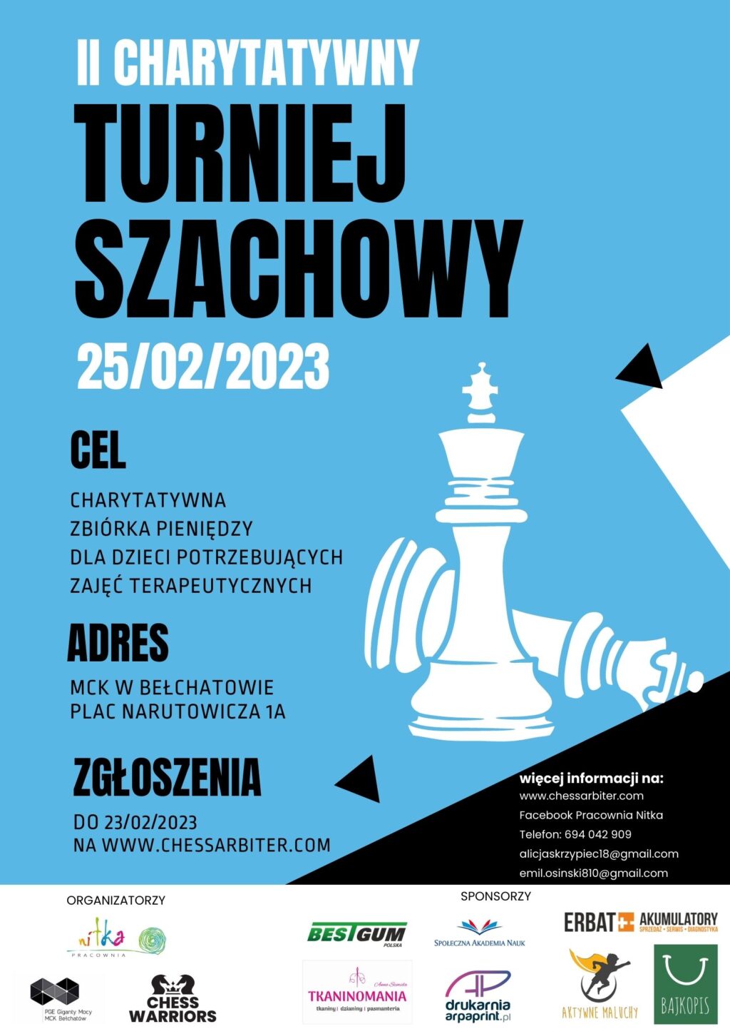 plakat - II turniej szachowy